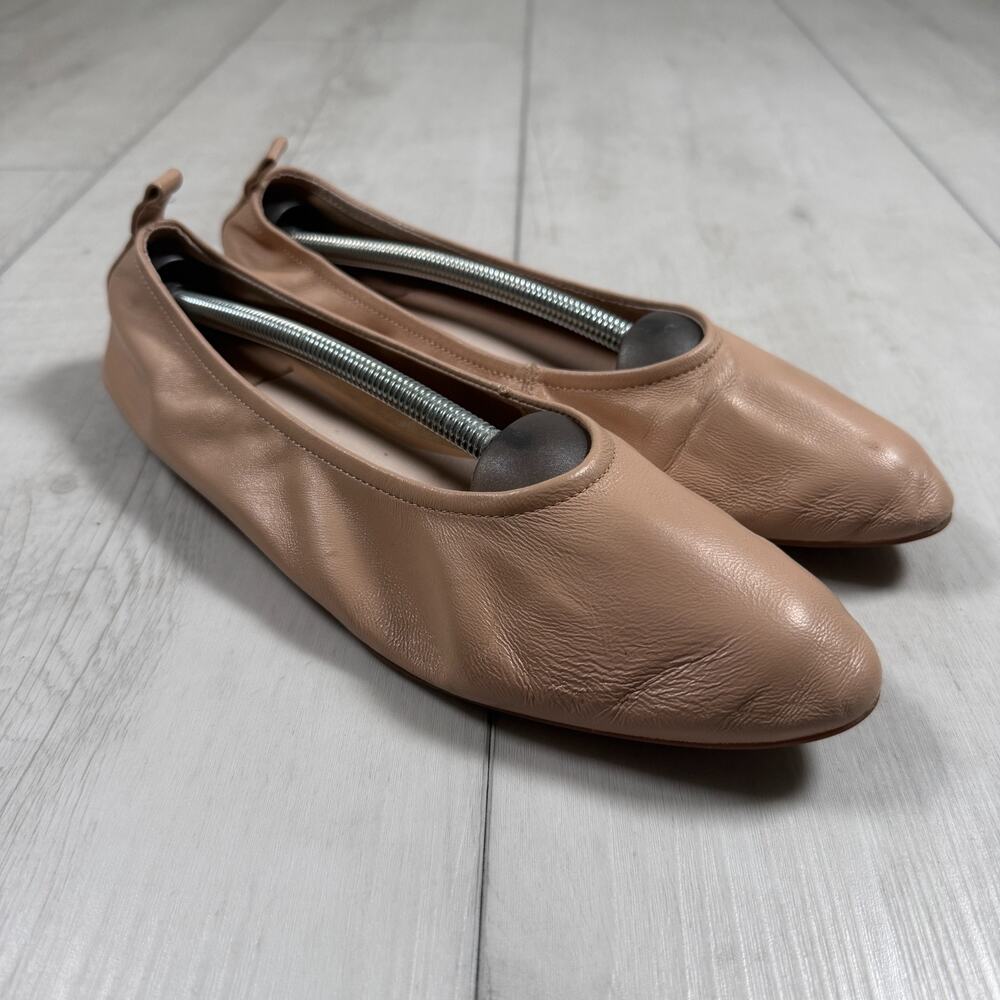 Jeffrey Campbell Anthropologie Tippy Ballet Flats Women's 9 Tan Beige Minimalist